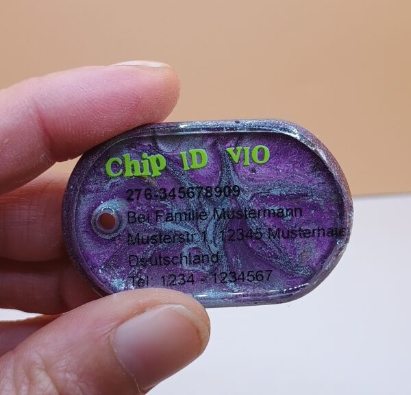 Tiermarke - Oval - Unikat – Bild 4