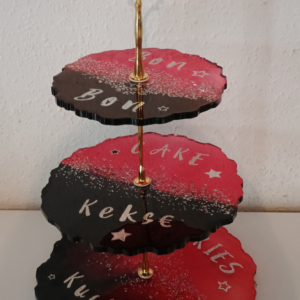 Obstteller / Kuchenplatte - 3 Stöckig - Unikat
