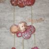 Baby Wolke - Unikat - Geburtstafel - Türschild – Bild 5