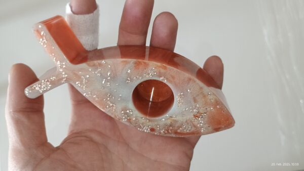 Kerzenhalter Fisch - Unikat – Bild 3