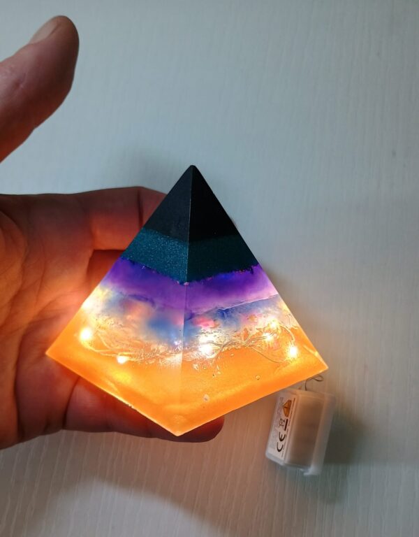 3 Pyramiden LED Lampen - Unikat – Bild 3