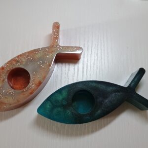 Kerzenhalter Fisch - Unikat