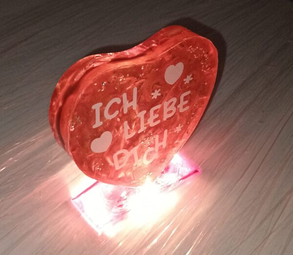 Kleine Foto Herz LED Lampe - Unikat – Bild 5
