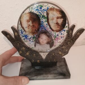 Glaskugel Fotorahmen Unikat