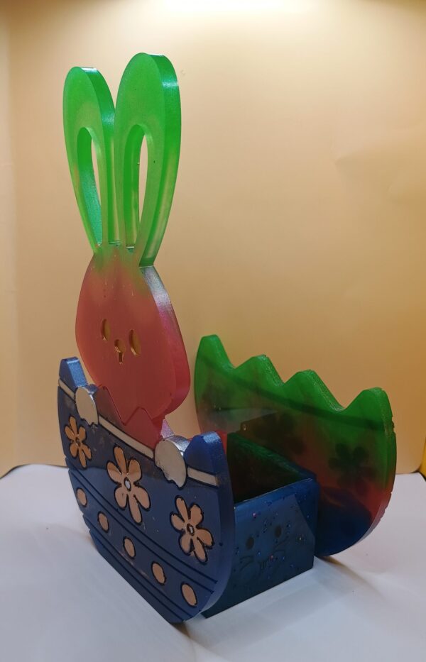 Osterkörbchen Osterhase 3 D - Unikat