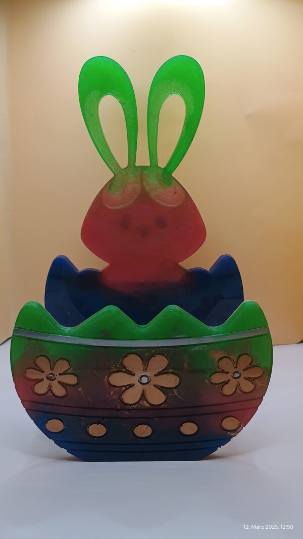 Osterkörbchen Osterhase 3 D - Unikat – Bild 5