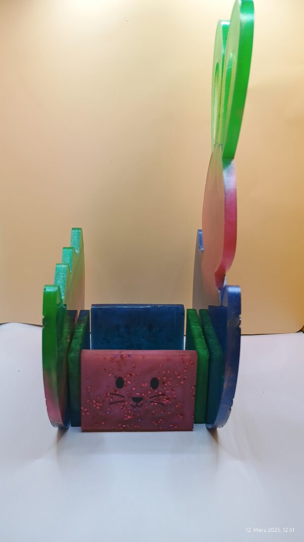 Osterkörbchen Osterhase 3 D - Unikat – Bild 7