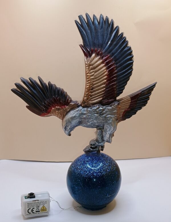 Adler mit Kugel - Unikat - LED – Bild 2