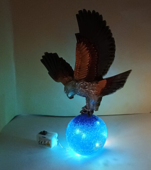 Adler mit Kugel - Unikat - LED – Bild 5