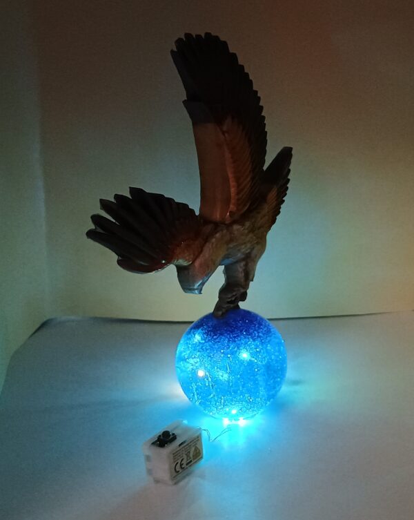 Adler mit Kugel - Unikat - LED – Bild 4