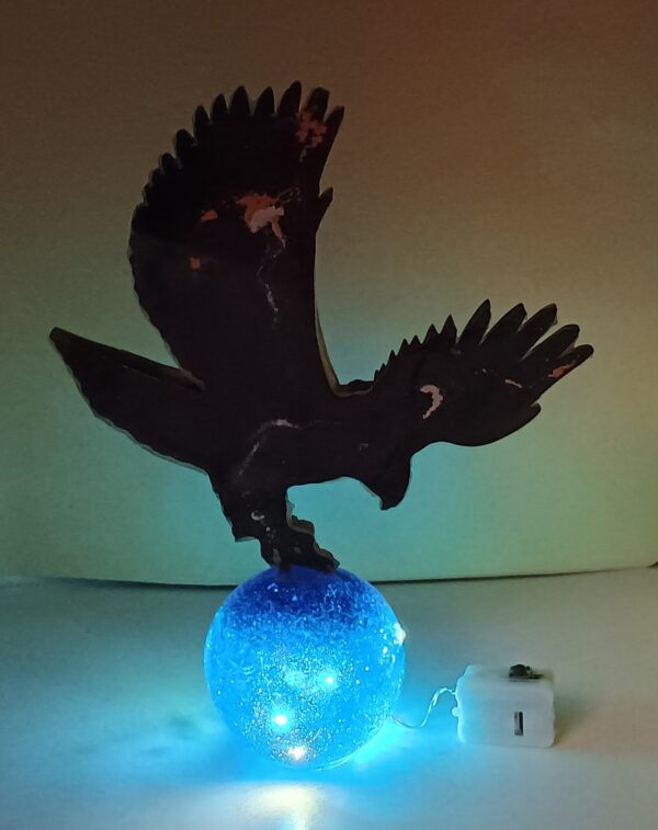 Adler mit Kugel - Unikat - LED – Bild 3