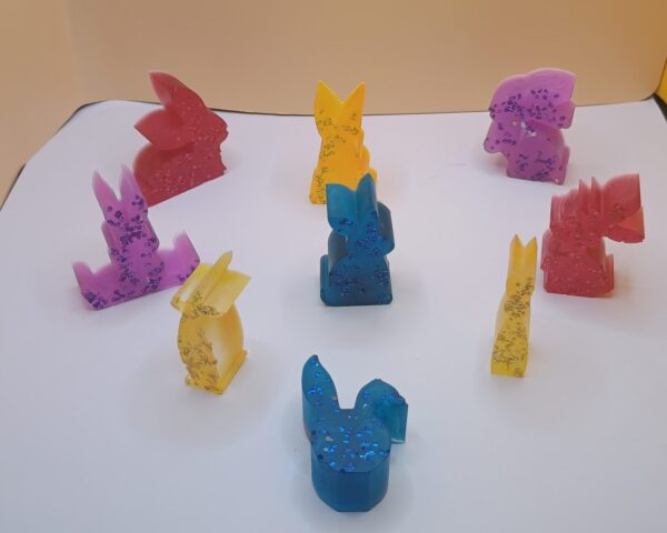 Osterhasen Mini Deko - Unikat – Bild 3