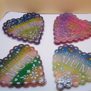 Muttertags Untersetzter 4er Set - Unikat