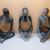 3 Human Skulpturen Set - Unikat – Bild 3