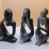 3 Human Skulpturen Set - Unikat – Bild 4