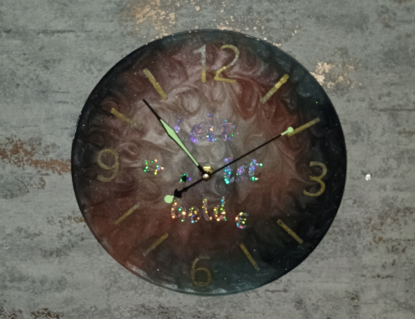 Wanduhr - Unikat - Rund – Bild 4