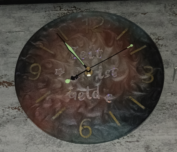 Wanduhr - Unikat - Rund – Bild 5