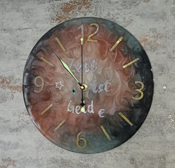 Wanduhr - Unikat - Rund – Bild 7