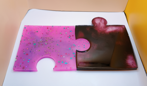 Puzzle Untersetzer 4er Set - Unikat – Bild 4
