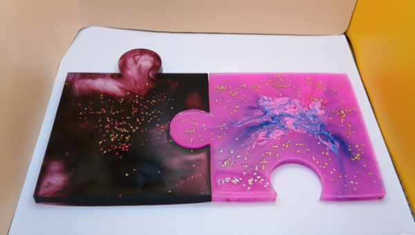 Puzzle Untersetzer 4er Set - Unikat – Bild 3
