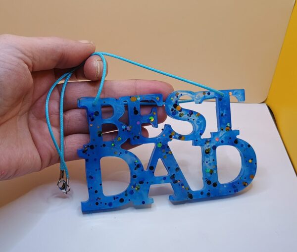 Schmuck Kette Best Dad - Unikat – Bild 2