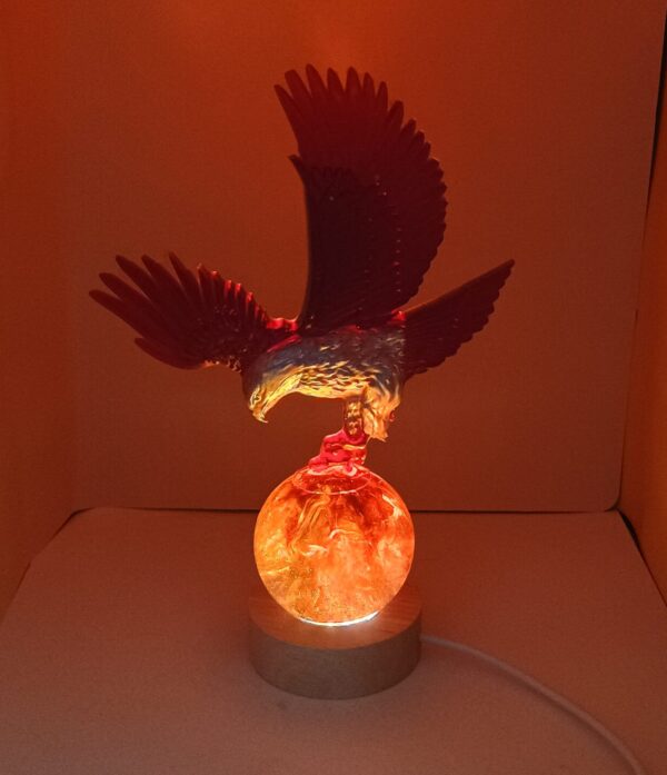 Adler mit Kugel - Unikat - LED – Bild 2
