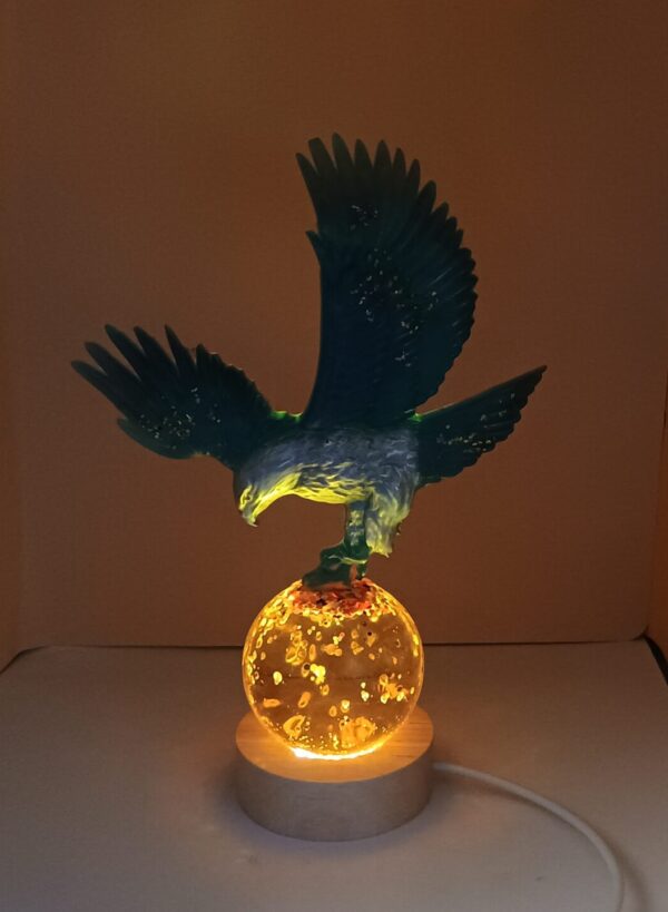 Adler mit Kugel - Unikat - LED – Bild 9