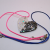 Schmuck Kette - 2 halbe Love Herzen - Unikat