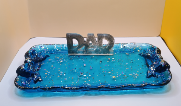 Vatertag Tablett Dad - Unikat – Bild 2