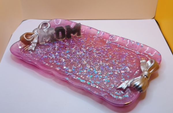Muttertag Tablett Mom - Unikat – Bild 2